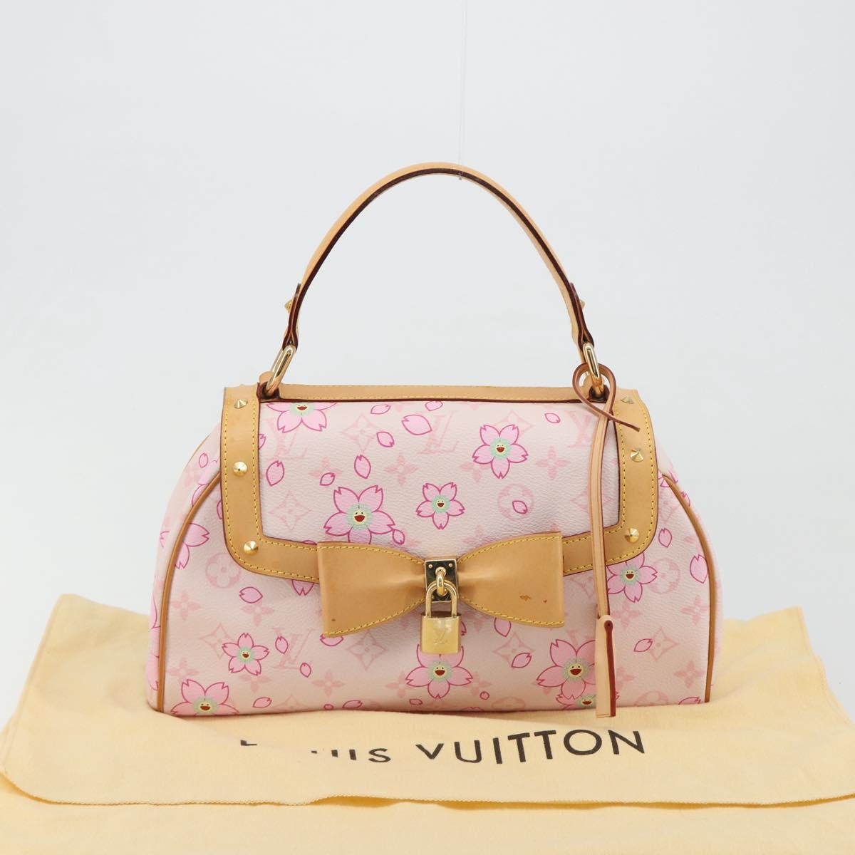 LOUIS VUITTON Cherry Blossom Sac Retro PM Hand Bag Pink M92013 LV Auth 188882SAM