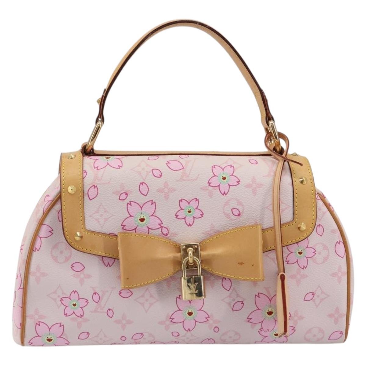 LOUIS VUITTON Cherry Blossom Sac Retro PM Hand Bag Pink M92013 LV Auth 188882SAM