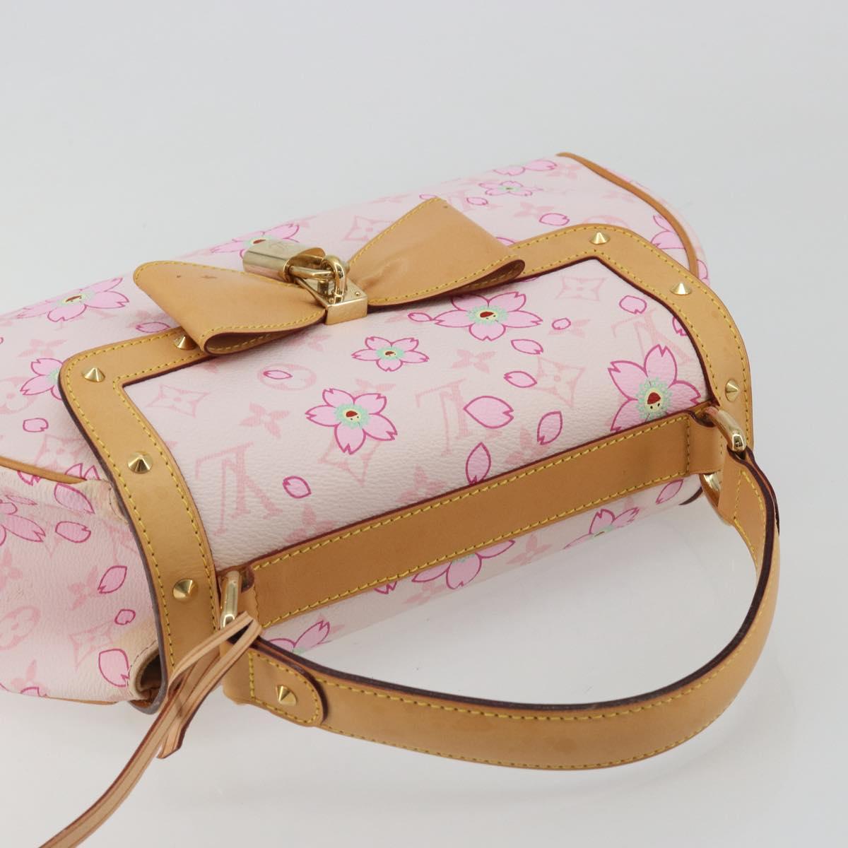 LOUIS VUITTON Cherry Blossom Sac Retro PM Hand Bag Pink M92013 LV Auth 188882SAM