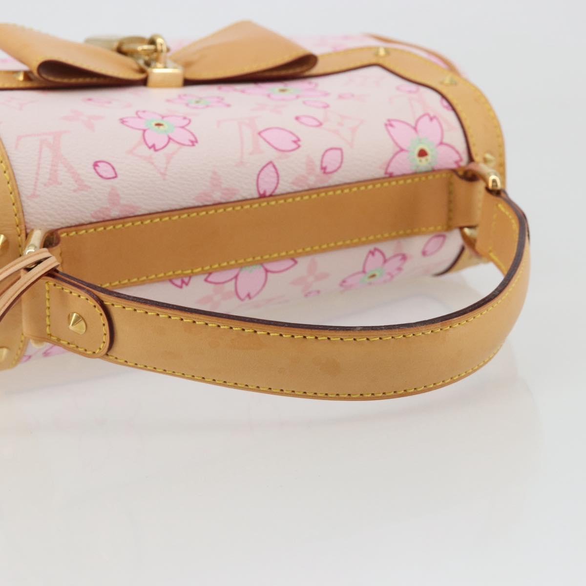 LOUIS VUITTON Cherry Blossom Sac Retro PM Hand Bag Pink M92013 LV Auth 188882SAM