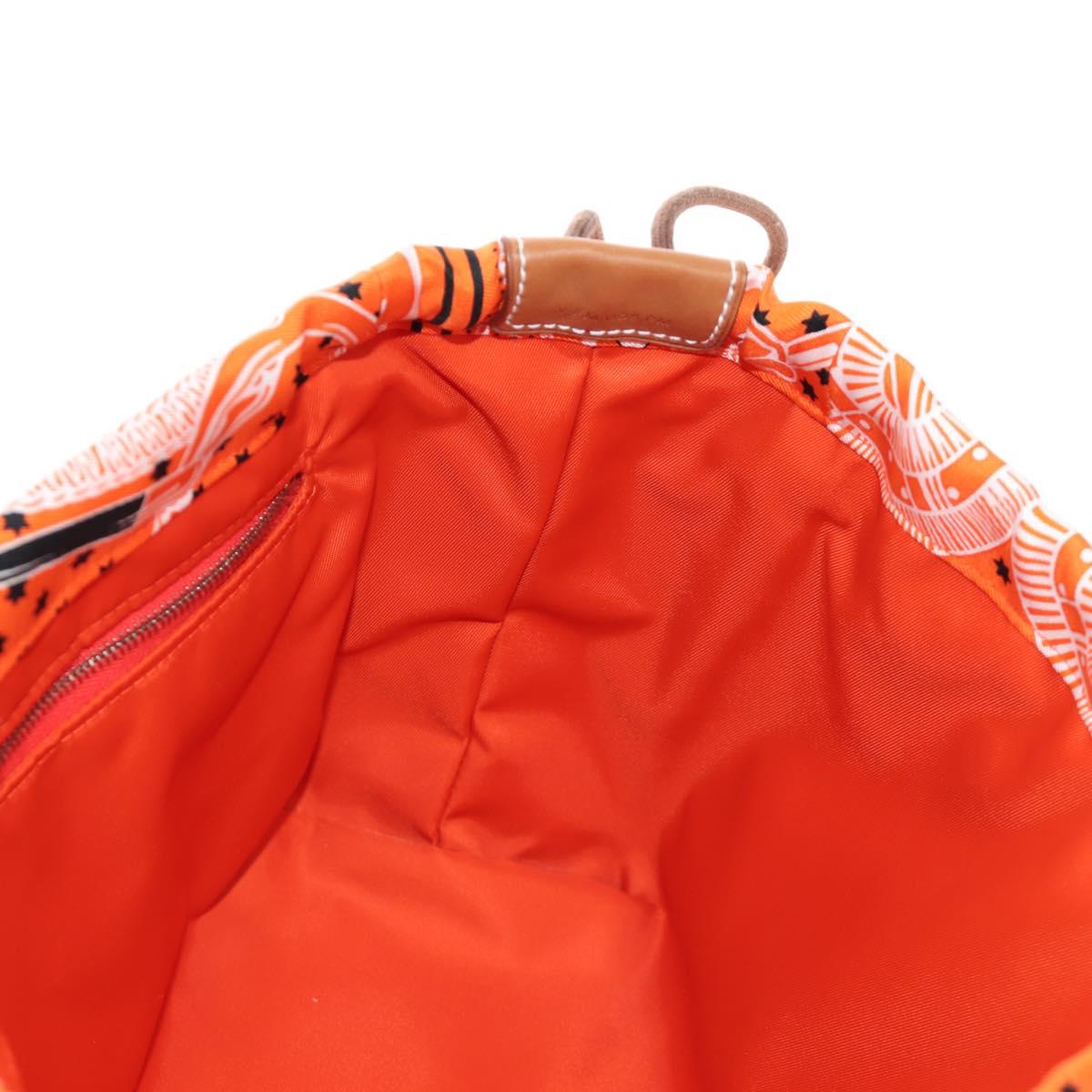 HERMES Foolby 25 Pouch Silk Orange Auth 188883M