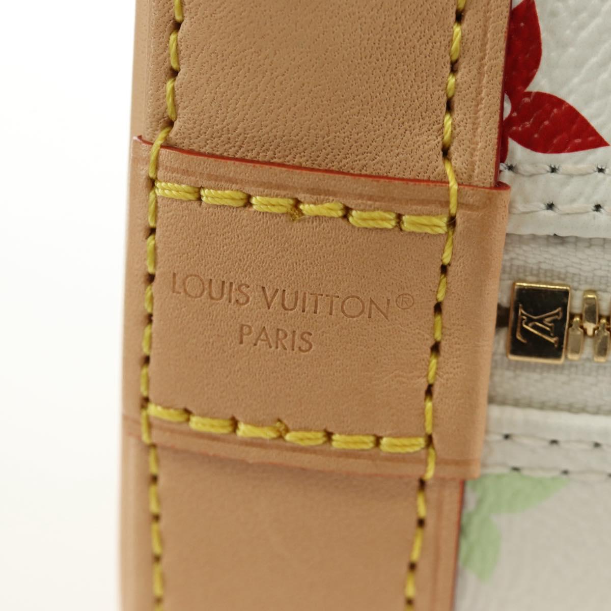 LOUIS VUITTON Monogram LV x TM Alma BB Hand Bag 2way White M13078 Auth 188884SM