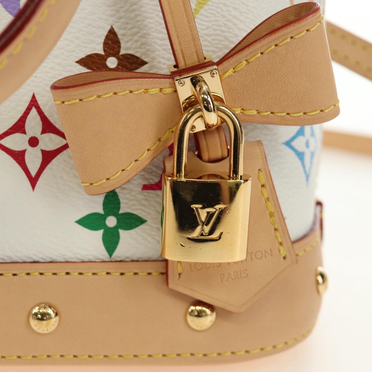 LOUIS VUITTON Monogram LV x TM Alma BB Hand Bag 2way White M13078 Auth 188884SM