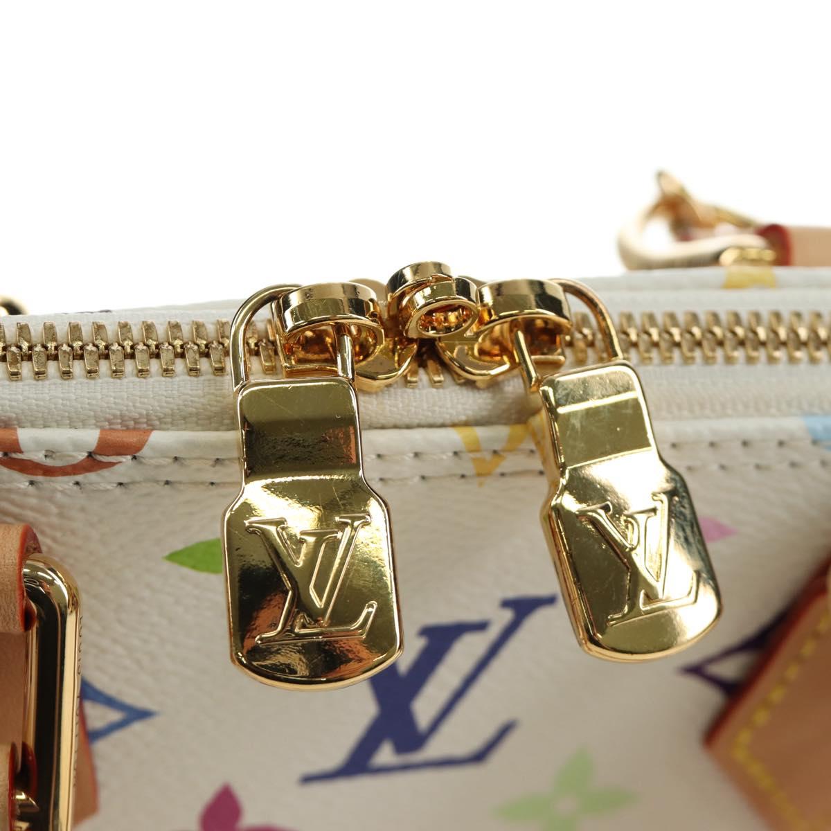 LOUIS VUITTON Monogram LV x TM Alma BB Hand Bag 2way White M13078 Auth 188884SM