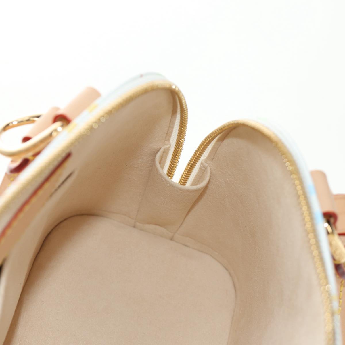 LOUIS VUITTON Monogram LV x TM Alma BB Hand Bag 2way White M13078 Auth 188884SM