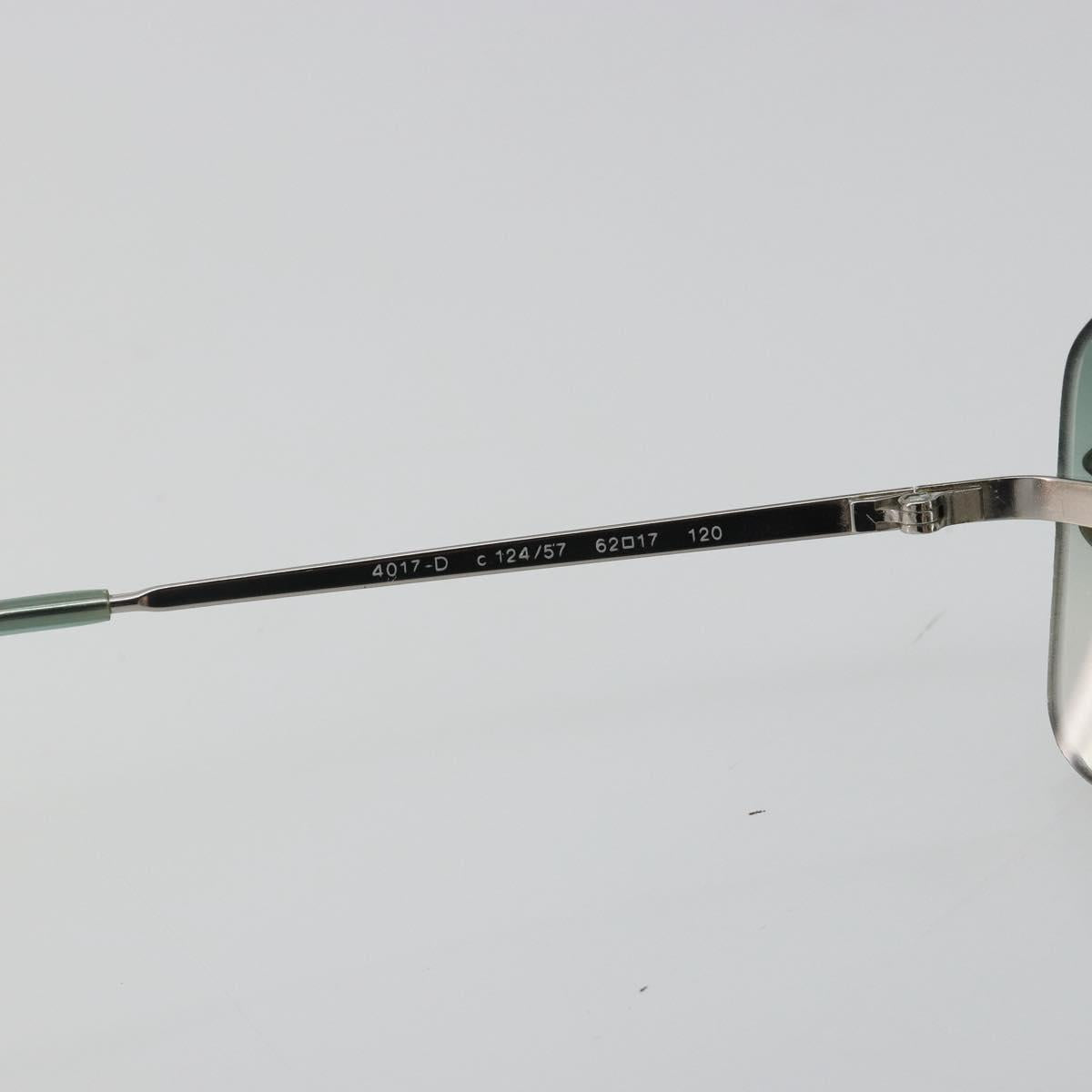 CHANEL COCO Mark Sunglasses metal Green CC Auth 188886
