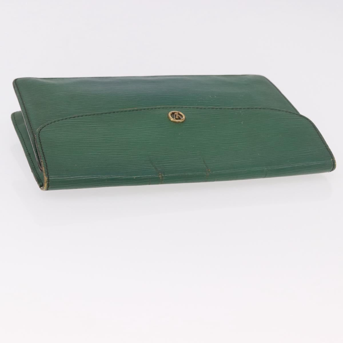 LOUIS VUITTON Epi Montaigne 27 Clutch Bag Green M52654 LV Auth 188920
