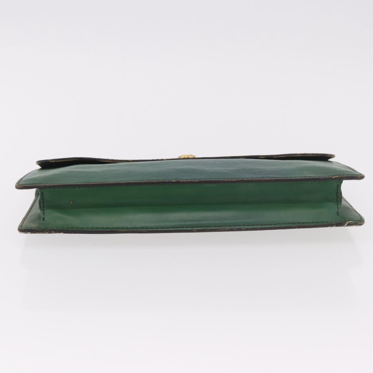 LOUIS VUITTON Epi Montaigne 27 Clutch Bag Green M52654 LV Auth 188920