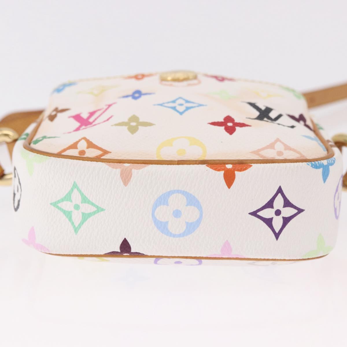 LOUIS VUITTON Monogram Multicolor Lift Shoulder Bag White M40055 LV Auth 188921