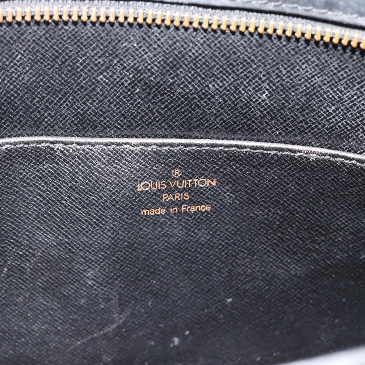 LOUIS VUITTON Epi Pochette Homme Clutch Bag Black M52522 LV Auth 188924