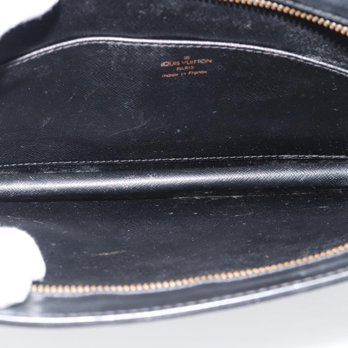 LOUIS VUITTON Epi Pochette Homme Clutch Bag Black M52522 LV Auth 188924
