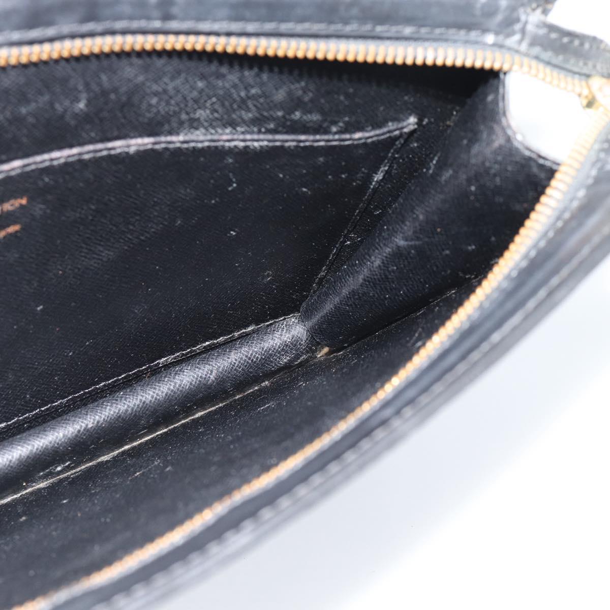 LOUIS VUITTON Epi Pochette Homme Clutch Bag Black M52522 LV Auth 188924