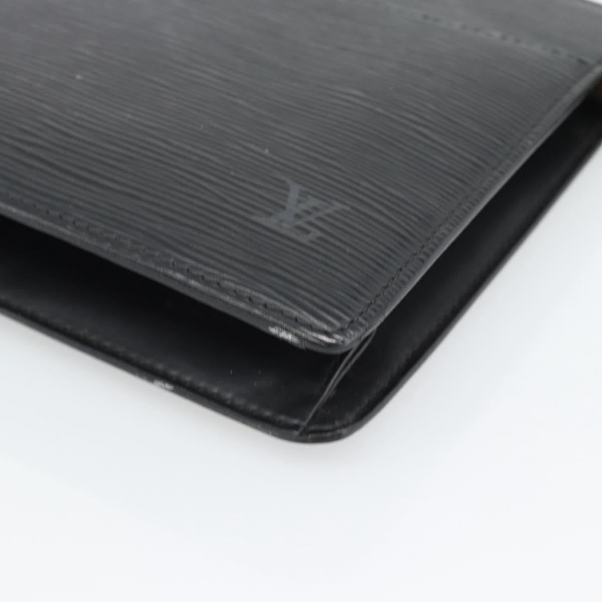 LOUIS VUITTON Epi Pochette Homme Clutch Bag Black M52522 LV Auth 188924