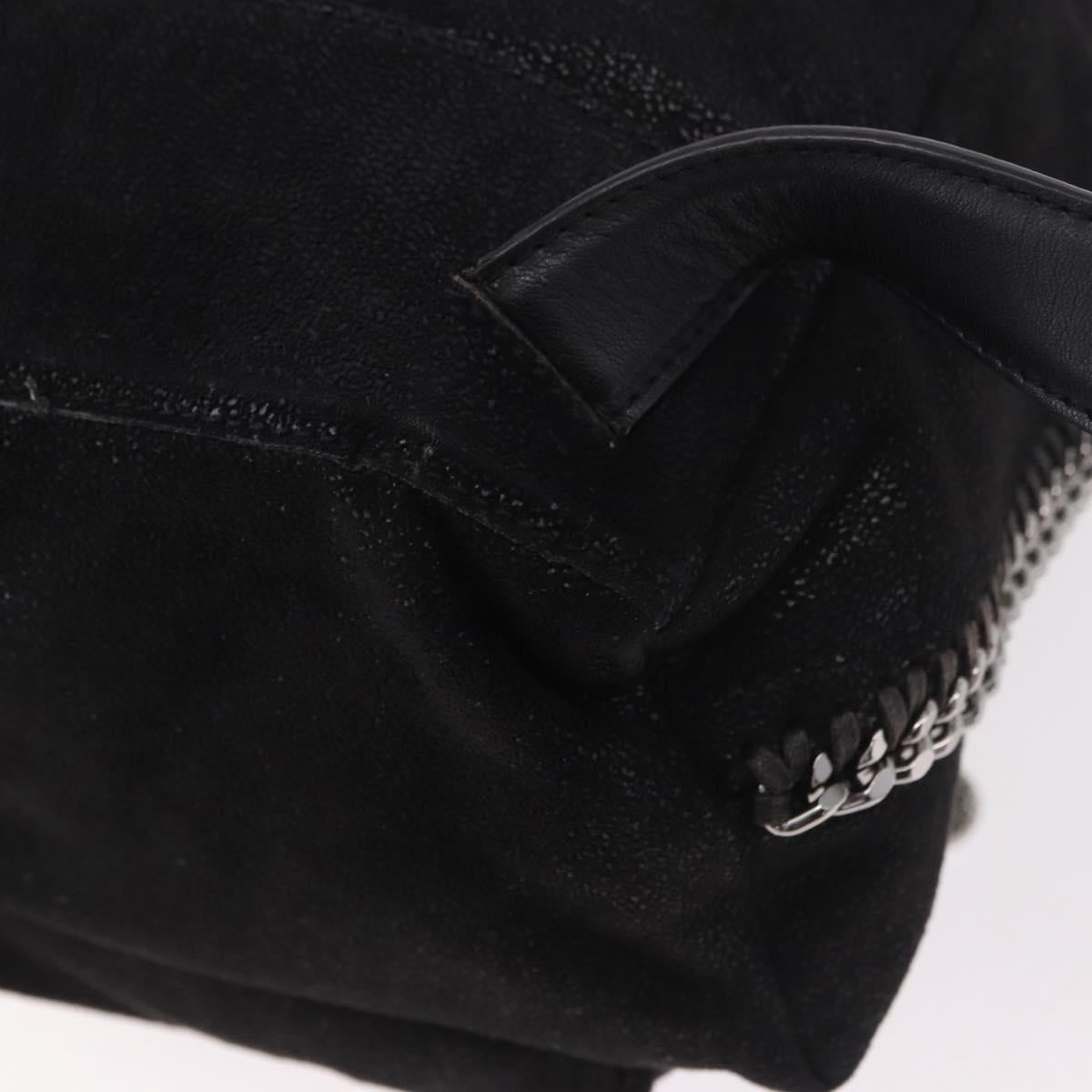 Stella MacCartney Falabella Backpack polyester Black Silver Auth 188925A