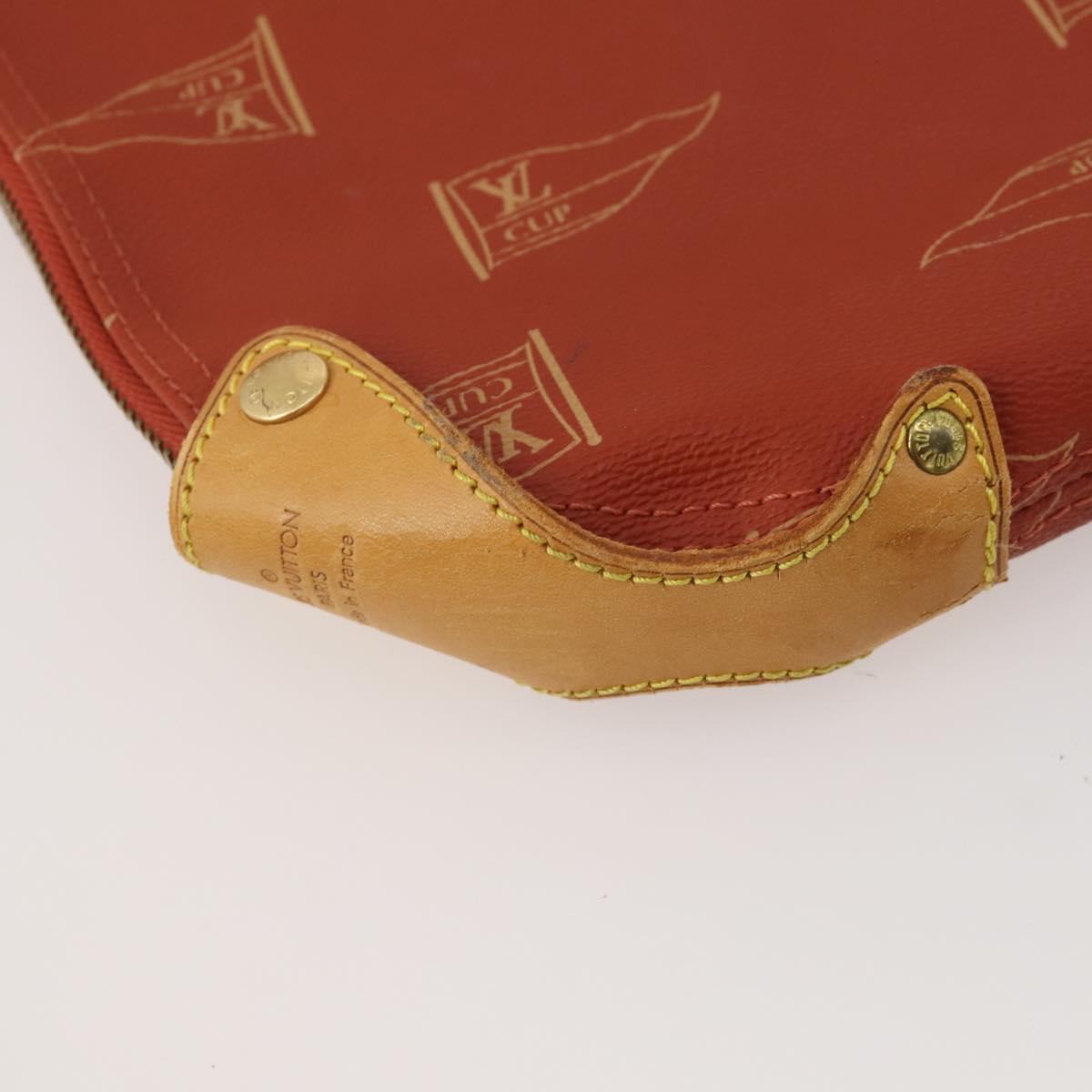 LOUIS VUITTON LV Cup Garment Cover Red LV Auth 188934