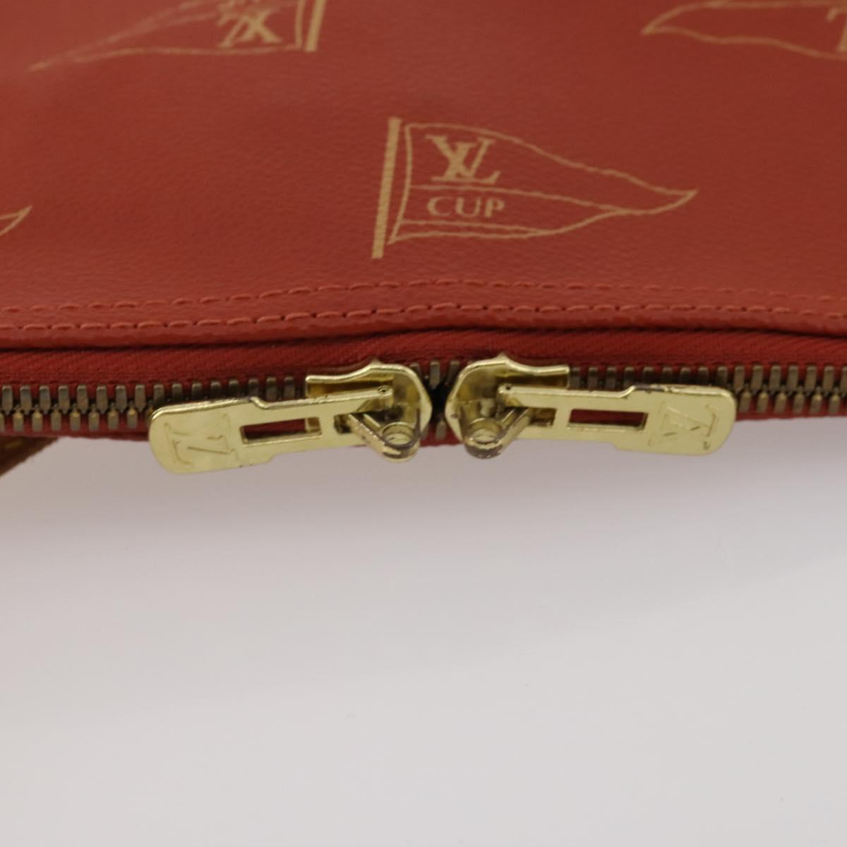 LOUIS VUITTON LV Cup Garment Cover Red LV Auth 188934