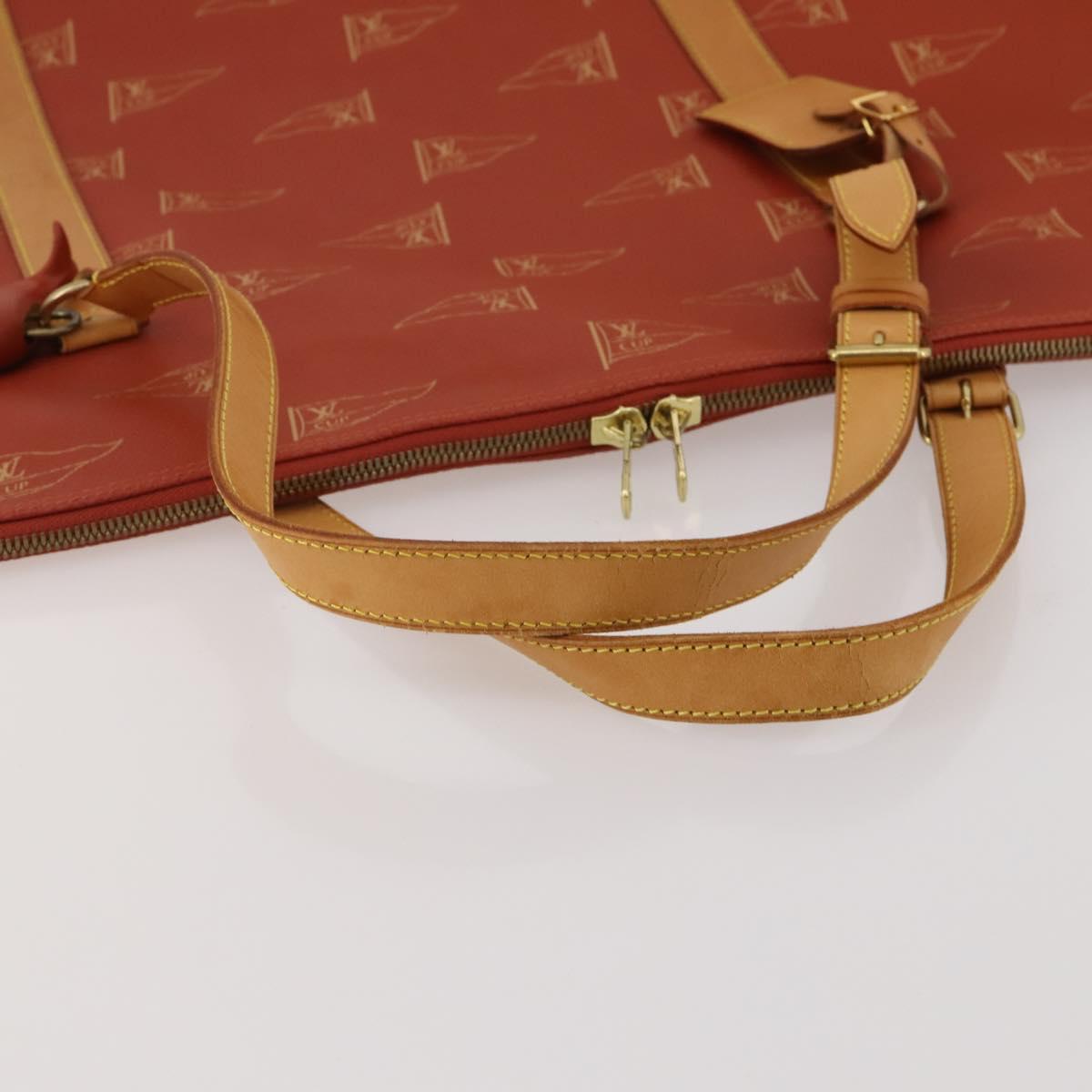 LOUIS VUITTON LV Cup Garment Cover Red LV Auth 188934