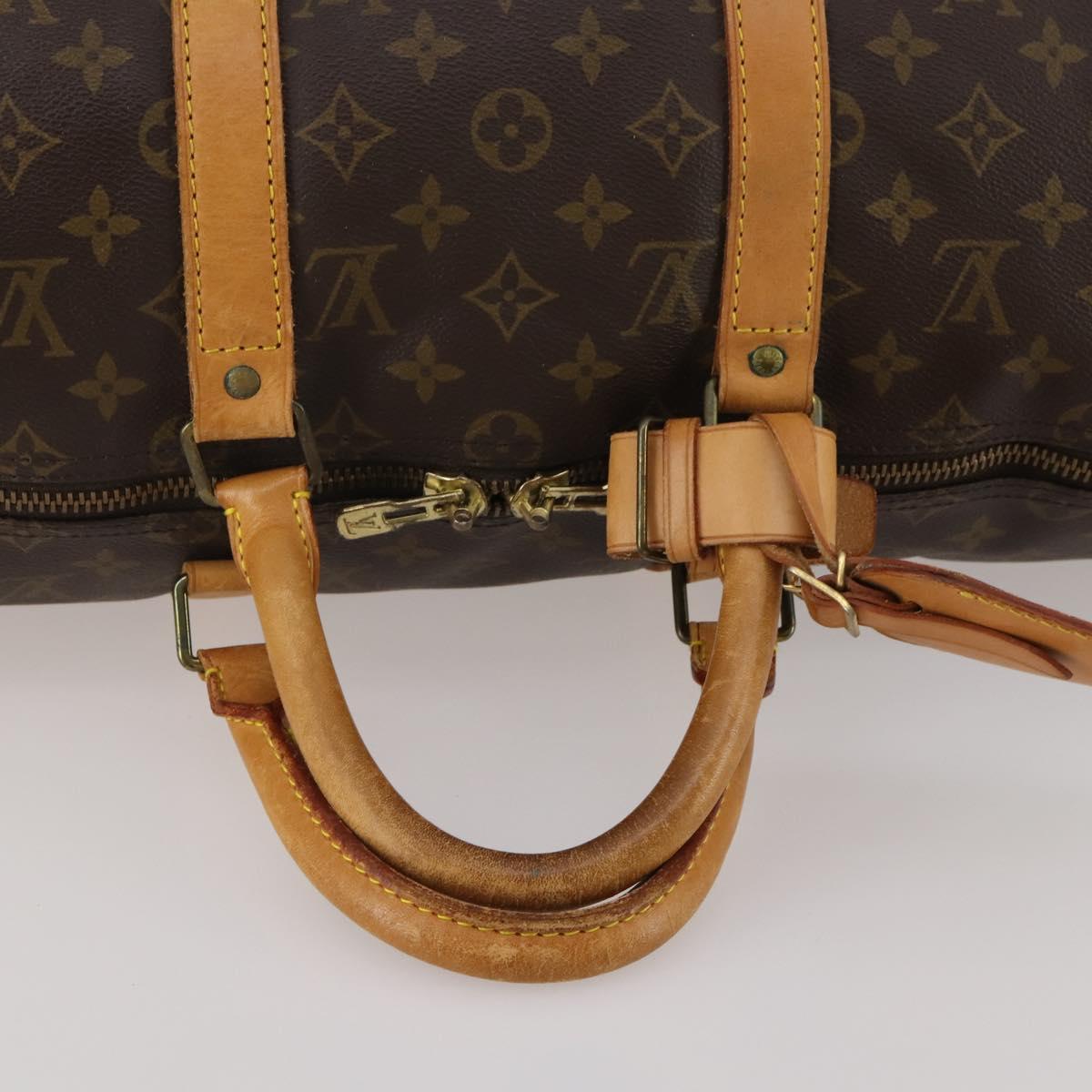 LOUIS VUITTON Monogram Keepall 50 Boston Bag M41426 LV Auth 188940
