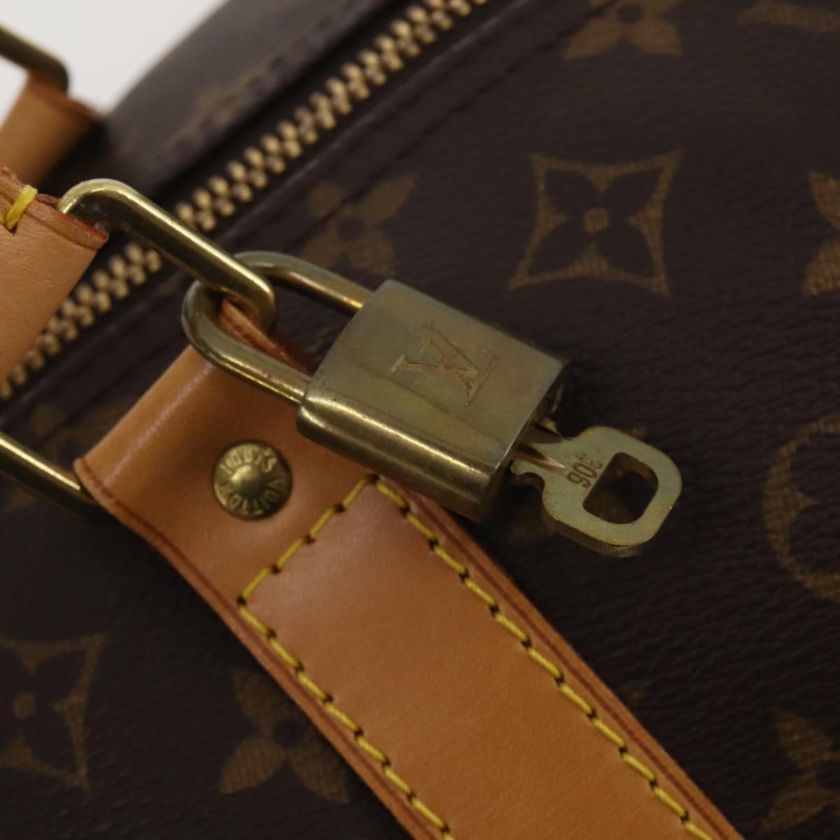 LOUIS VUITTON Monogram Keepall 60 Boston Bag M41422 LV Auth 188943V