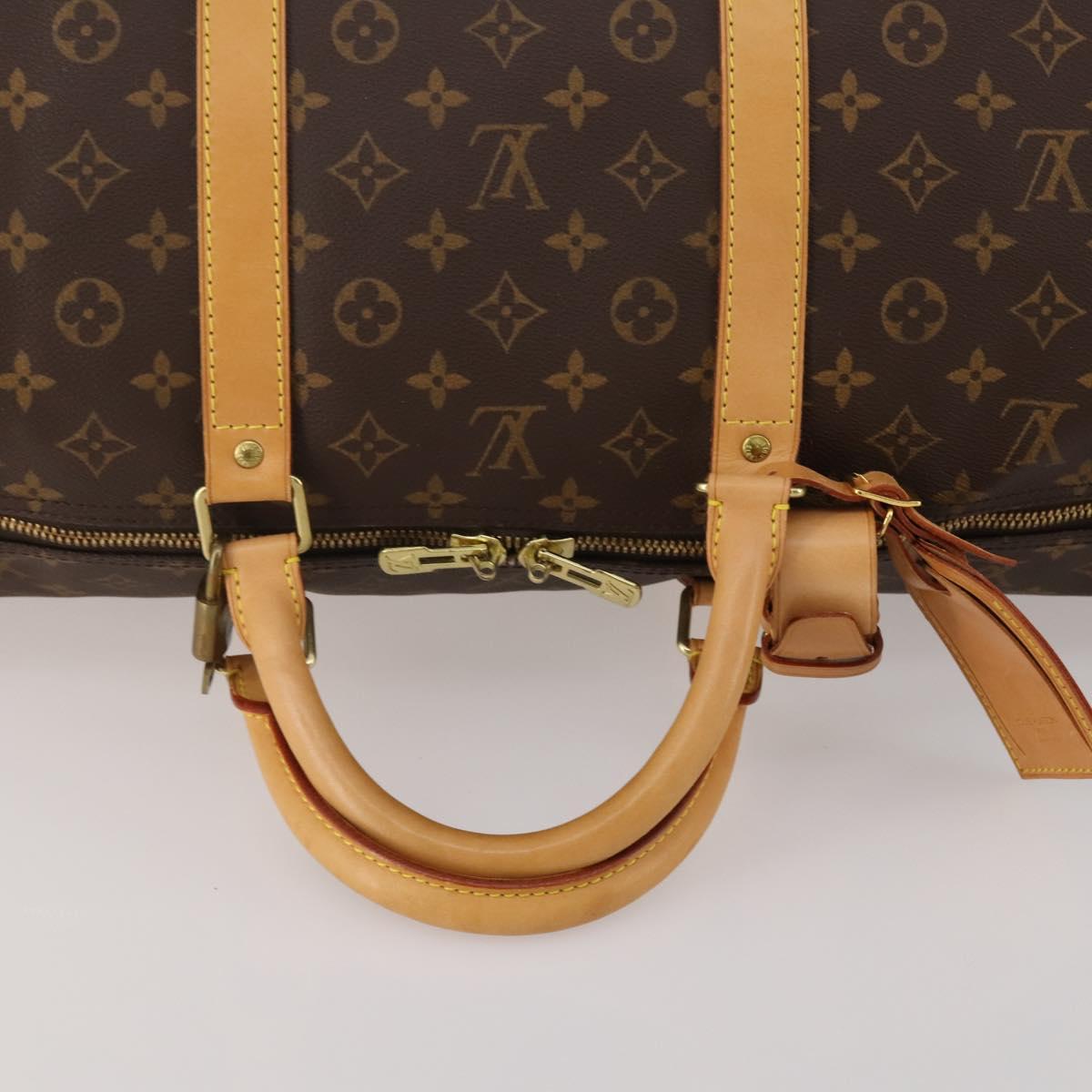 LOUIS VUITTON Monogram Keepall 60 Boston Bag M41422 LV Auth 188943V