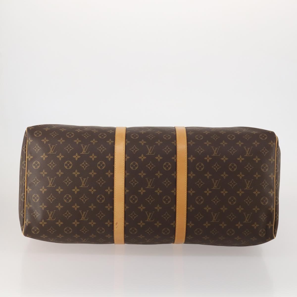 LOUIS VUITTON Monogram Keepall 60 Boston Bag M41422 LV Auth 188943V