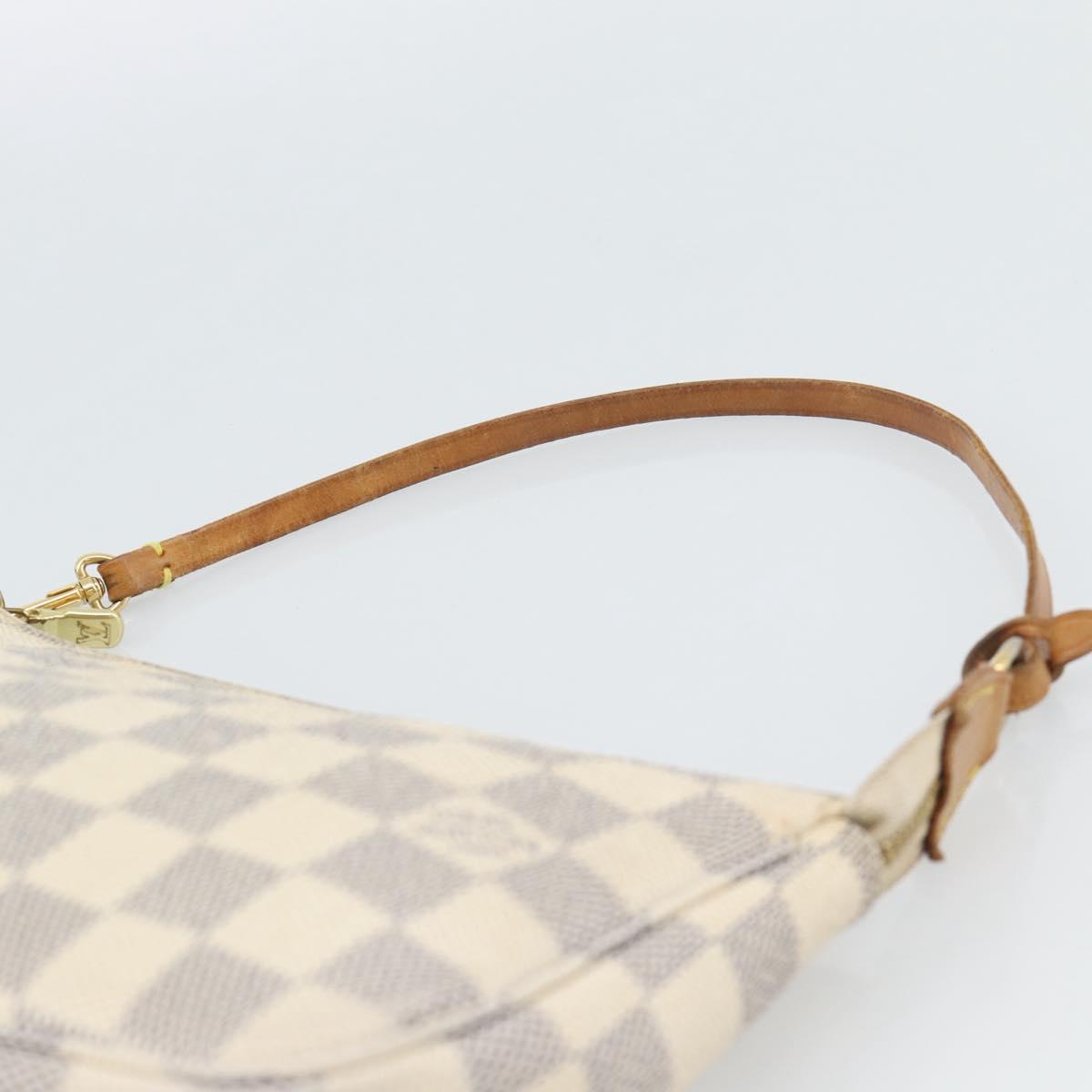 LOUIS VUITTON Damier Azur Pochette Accessoires Pouch N51986 LV Auth 188944