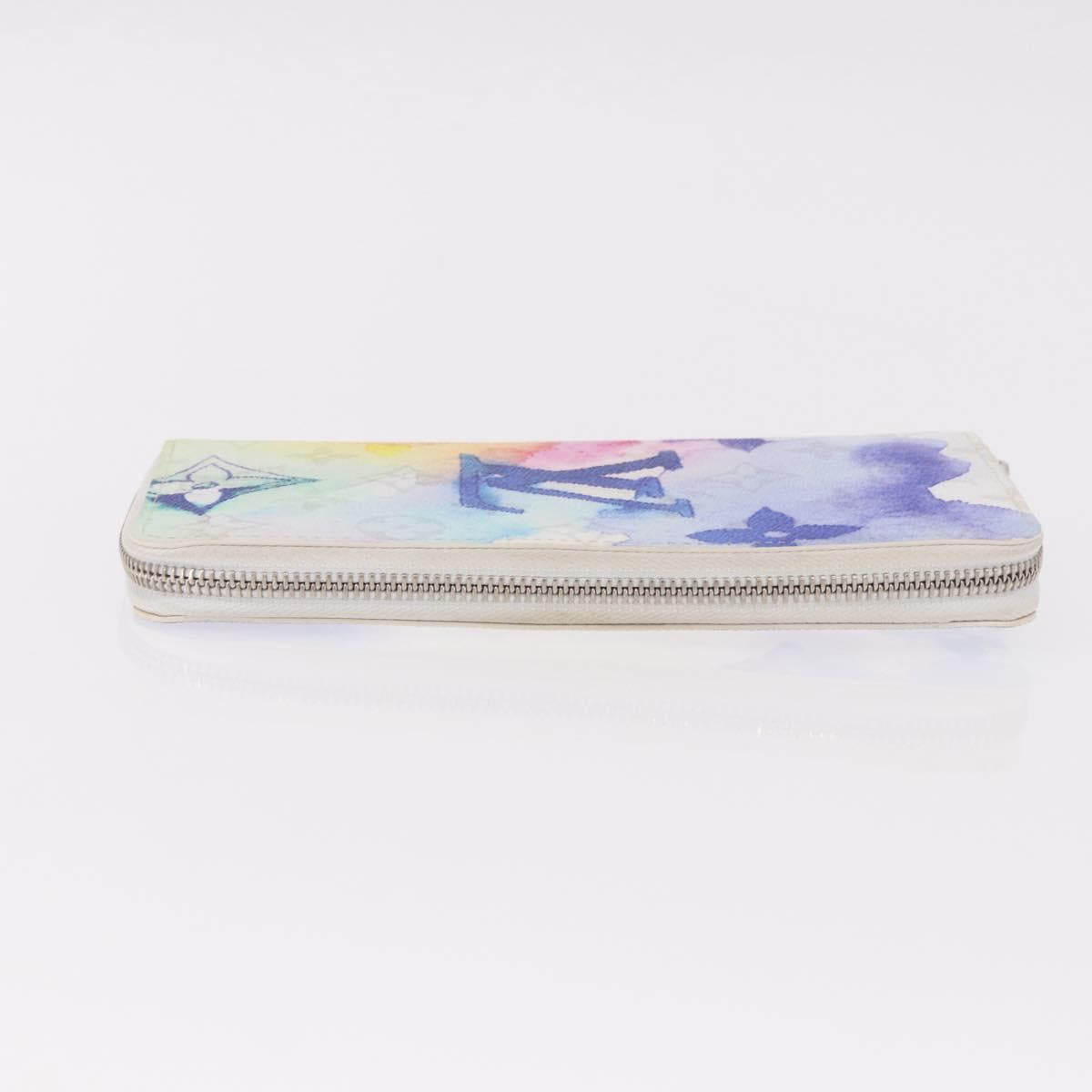LOUIS VUITTON Watercolor Zippy Wallet Vertical Long Wallet M80499 Auth 188948M