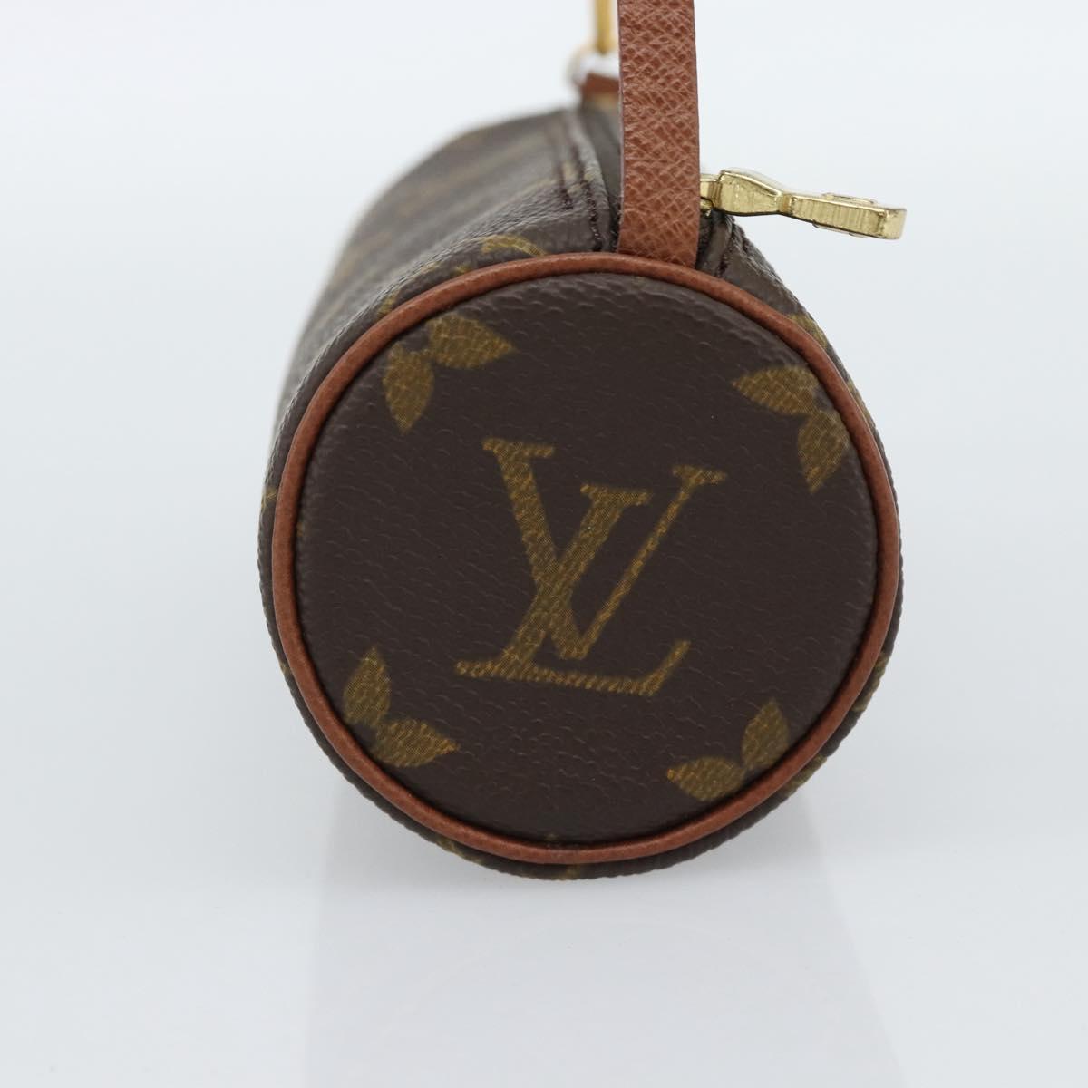 LOUIS VUITTON Monogram Papillon Pouch LV Auth 188951