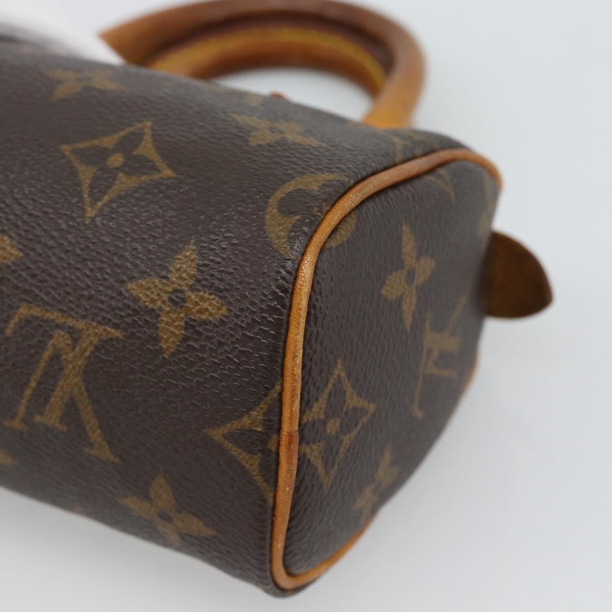 LOUIS VUITTON Monogram Mini Speedy Hand Bag M41534 LV Auth 188952
