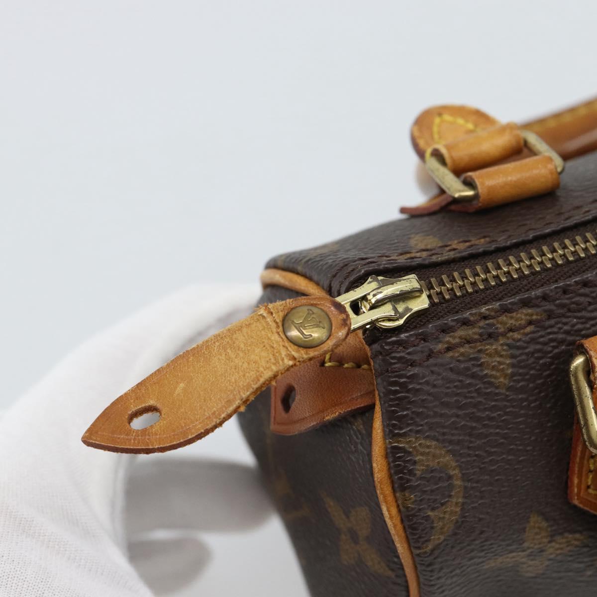 LOUIS VUITTON Monogram Mini Speedy Hand Bag M41534 LV Auth 188952