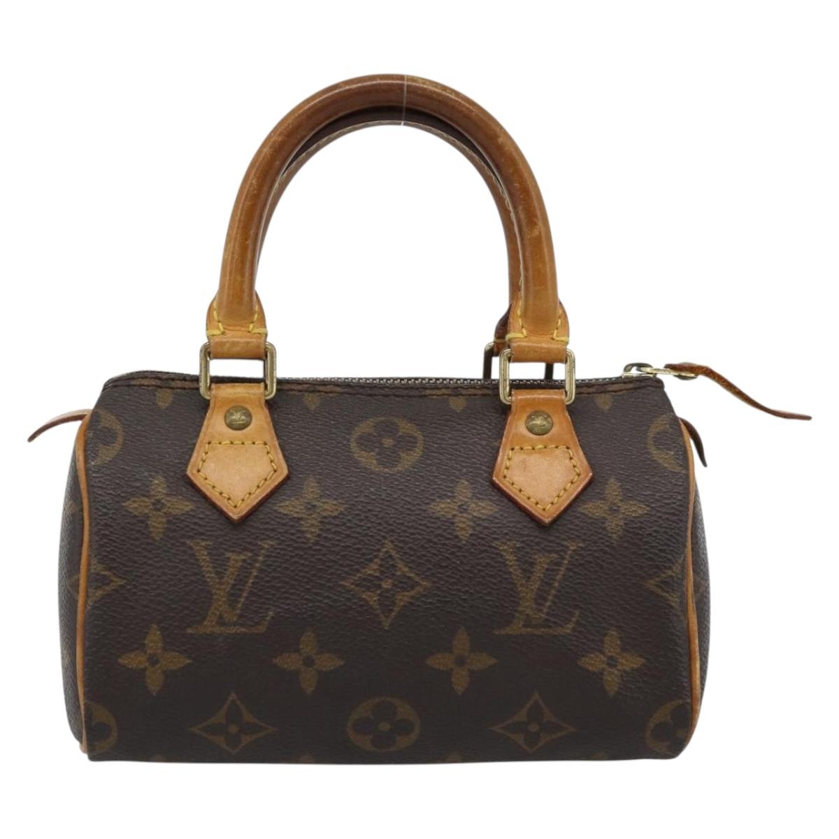 LOUIS VUITTON Monogram Mini Speedy Hand Bag M41534 LV Auth 188952