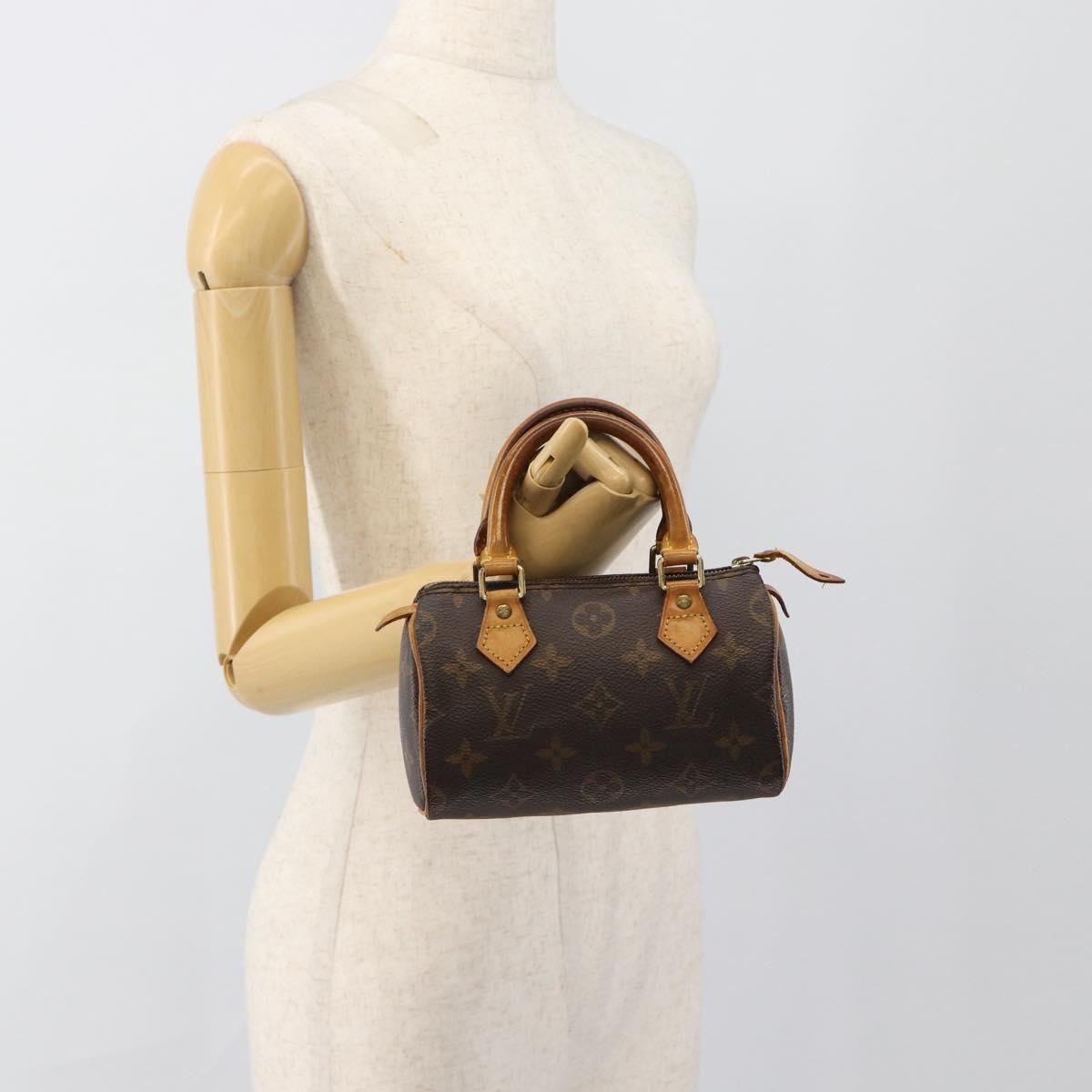 LOUIS VUITTON Monogram Mini Speedy Hand Bag M41534 LV Auth 188952