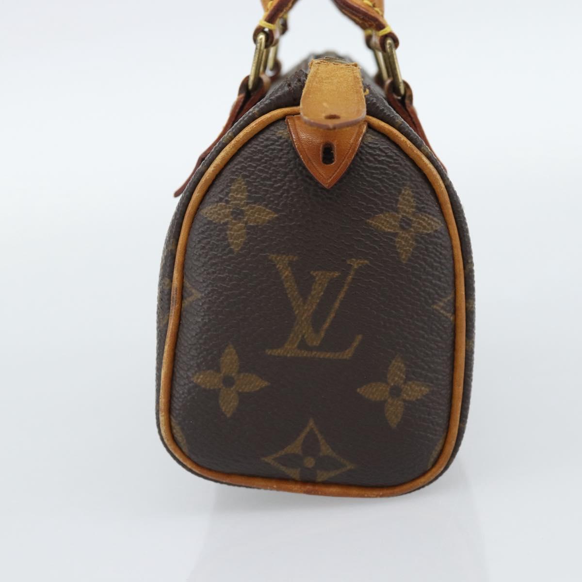 LOUIS VUITTON Monogram Mini Speedy Hand Bag M41534 LV Auth 188952