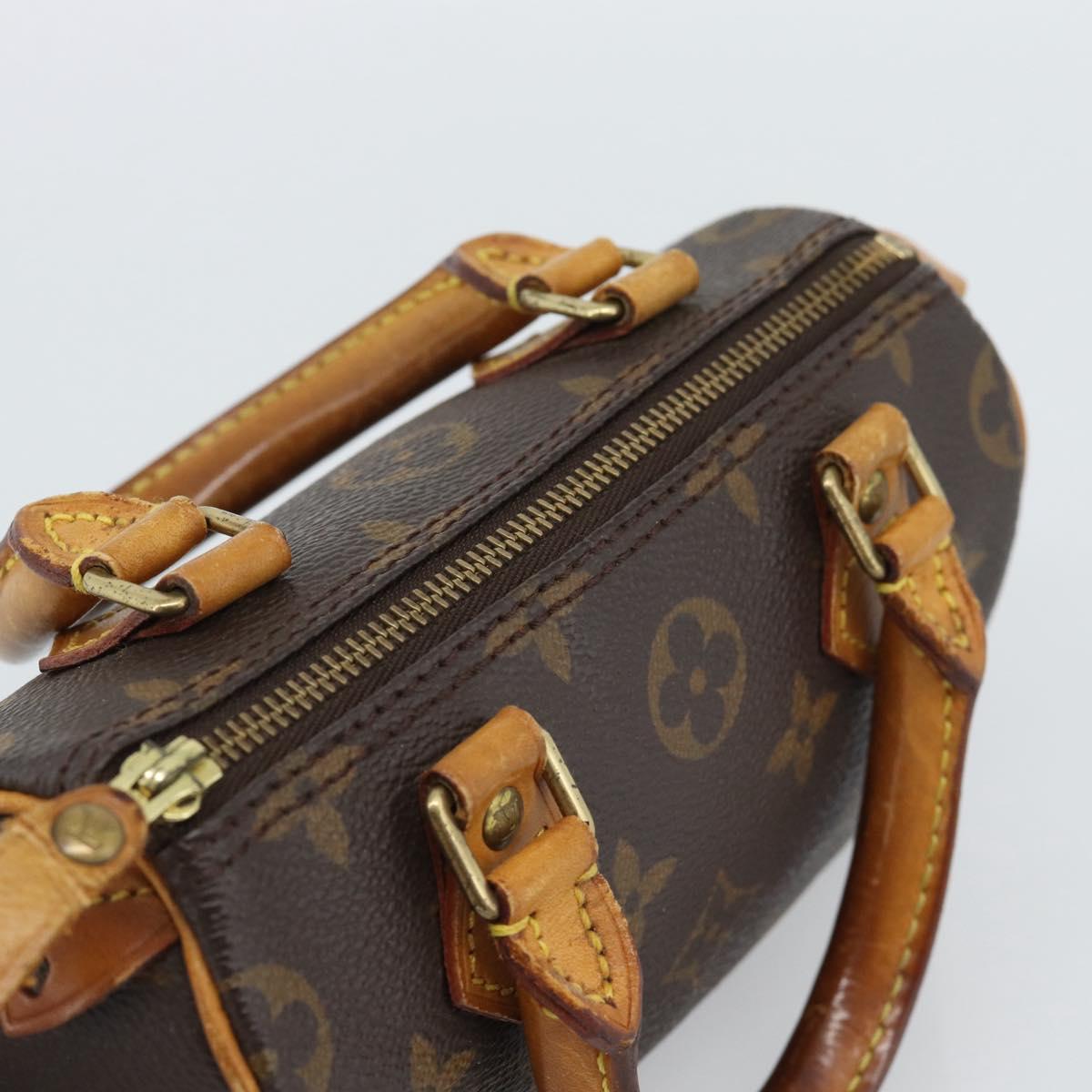 LOUIS VUITTON Monogram Mini Speedy Hand Bag M41534 LV Auth 188952