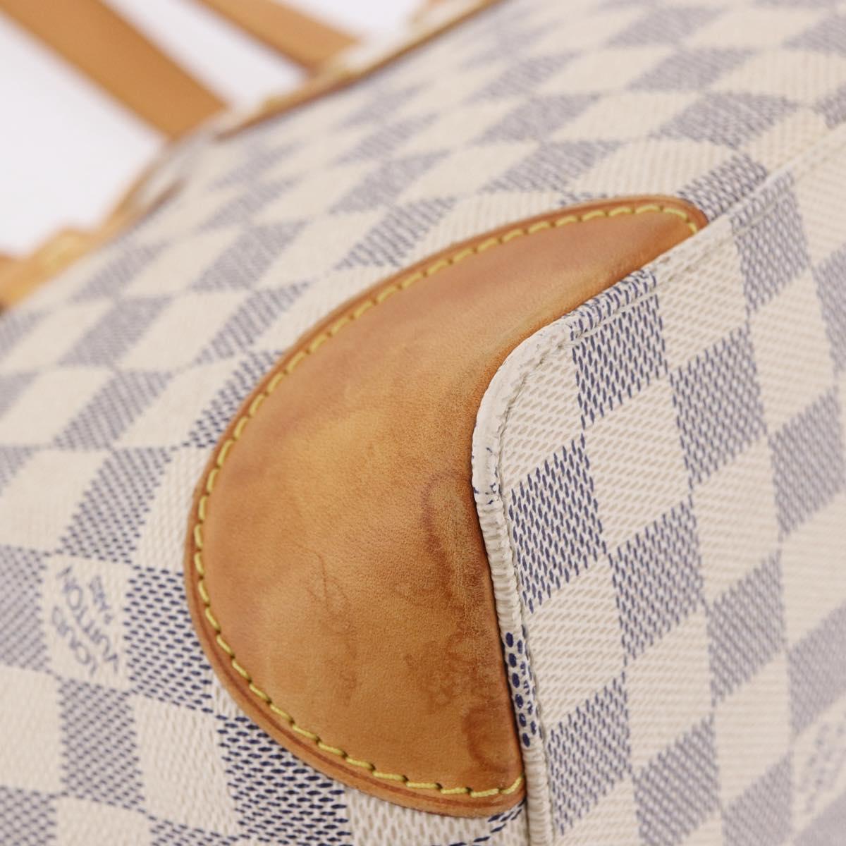 LOUIS VUITTON Damier Azur Hampstead PM Tote Bag N51207 LV Auth 188965
