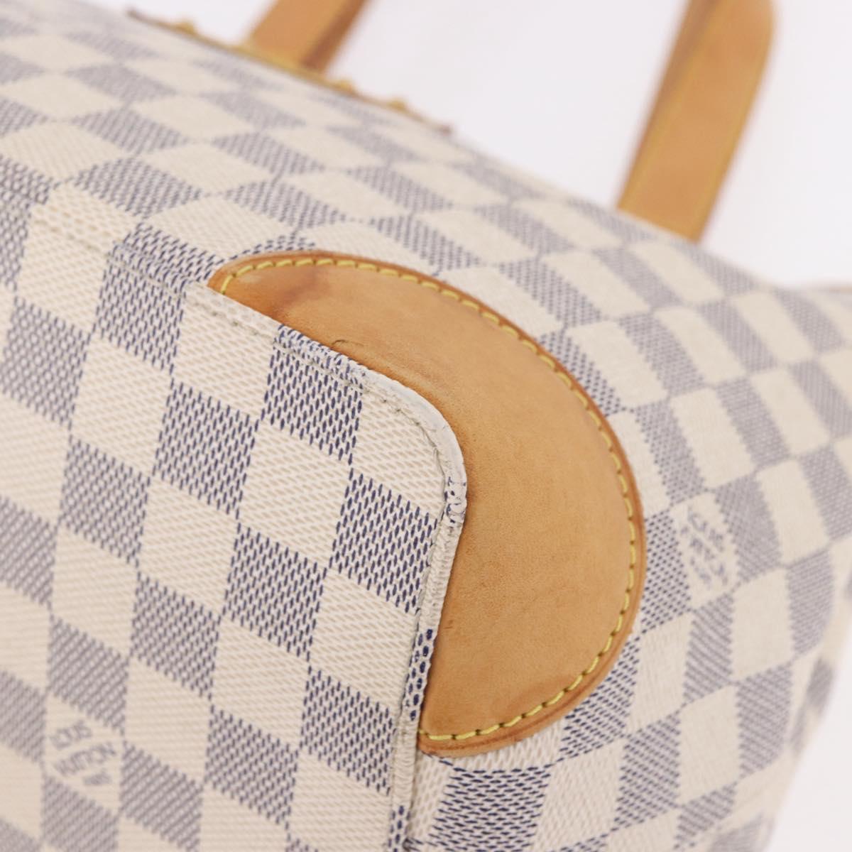 LOUIS VUITTON Damier Azur Hampstead PM Tote Bag N51207 LV Auth 188965