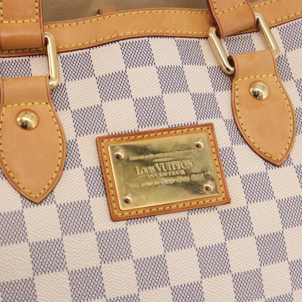 LOUIS VUITTON Damier Azur Hampstead PM Tote Bag N51207 LV Auth 188965