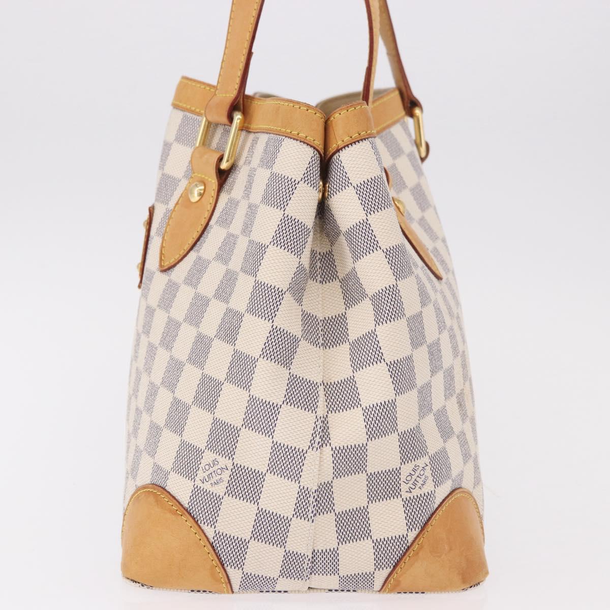 LOUIS VUITTON Damier Azur Hampstead PM Tote Bag N51207 LV Auth 188965