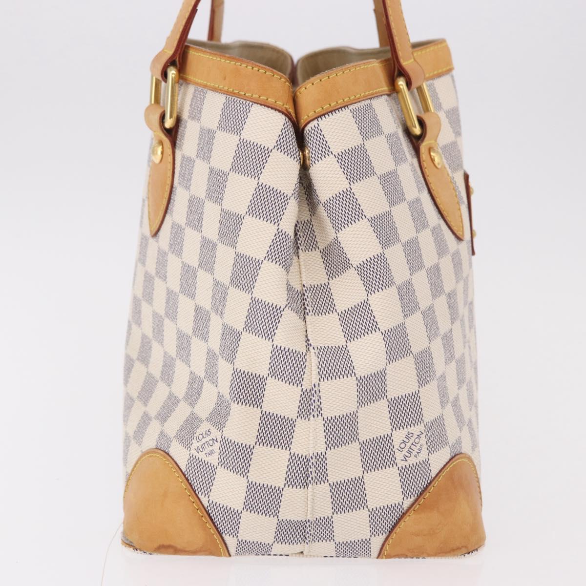 LOUIS VUITTON Damier Azur Hampstead PM Tote Bag N51207 LV Auth 188965