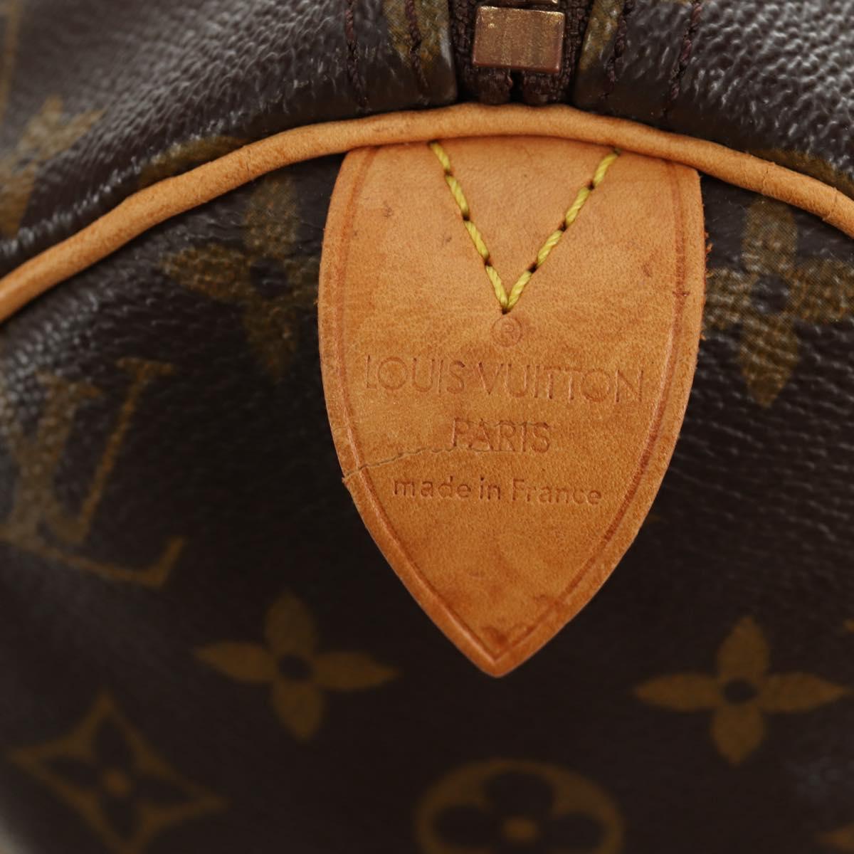 LOUIS VUITTON Monogram Speedy 30 Hand Bag M41526 LV Auth 188966V