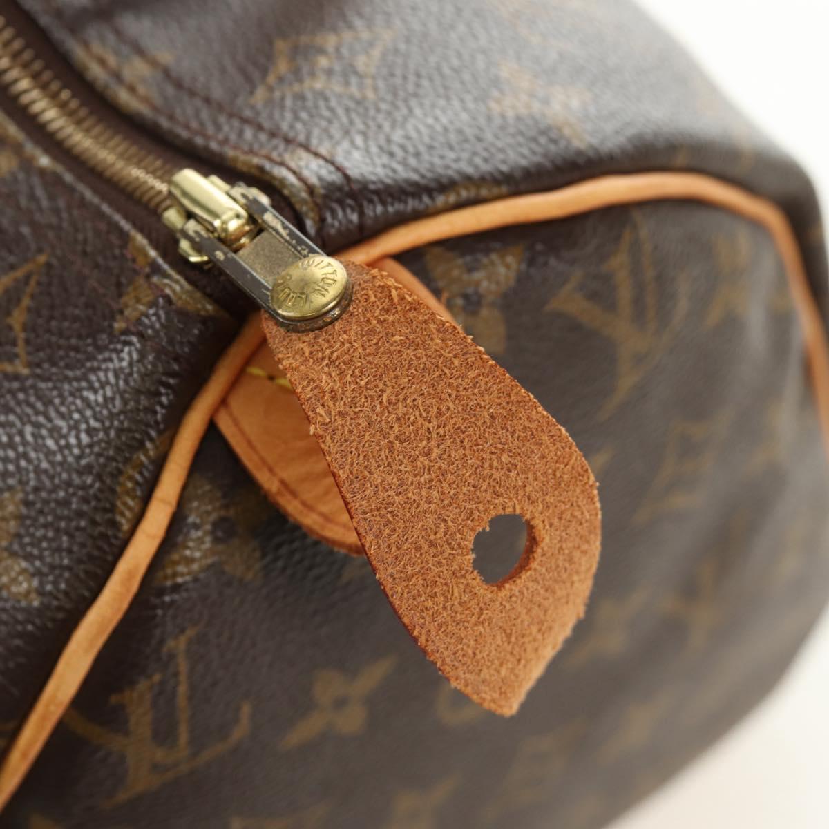LOUIS VUITTON Monogram Speedy 30 Hand Bag M41526 LV Auth 188966V