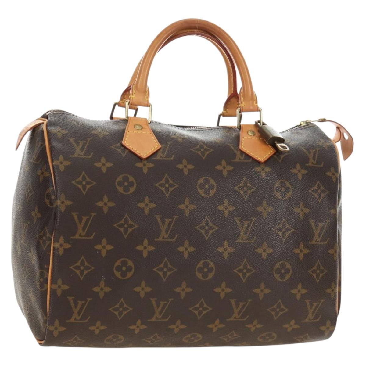 LOUIS VUITTON Monogram Speedy 30 Hand Bag M41526 LV Auth 188966V