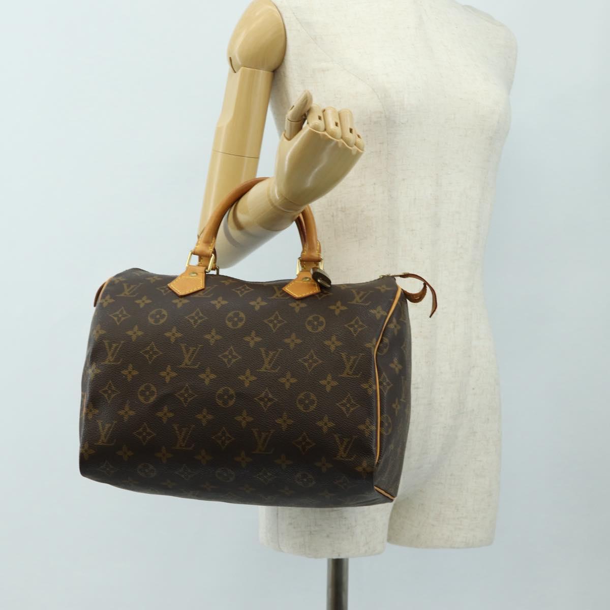 LOUIS VUITTON Monogram Speedy 30 Hand Bag M41526 LV Auth 188966V