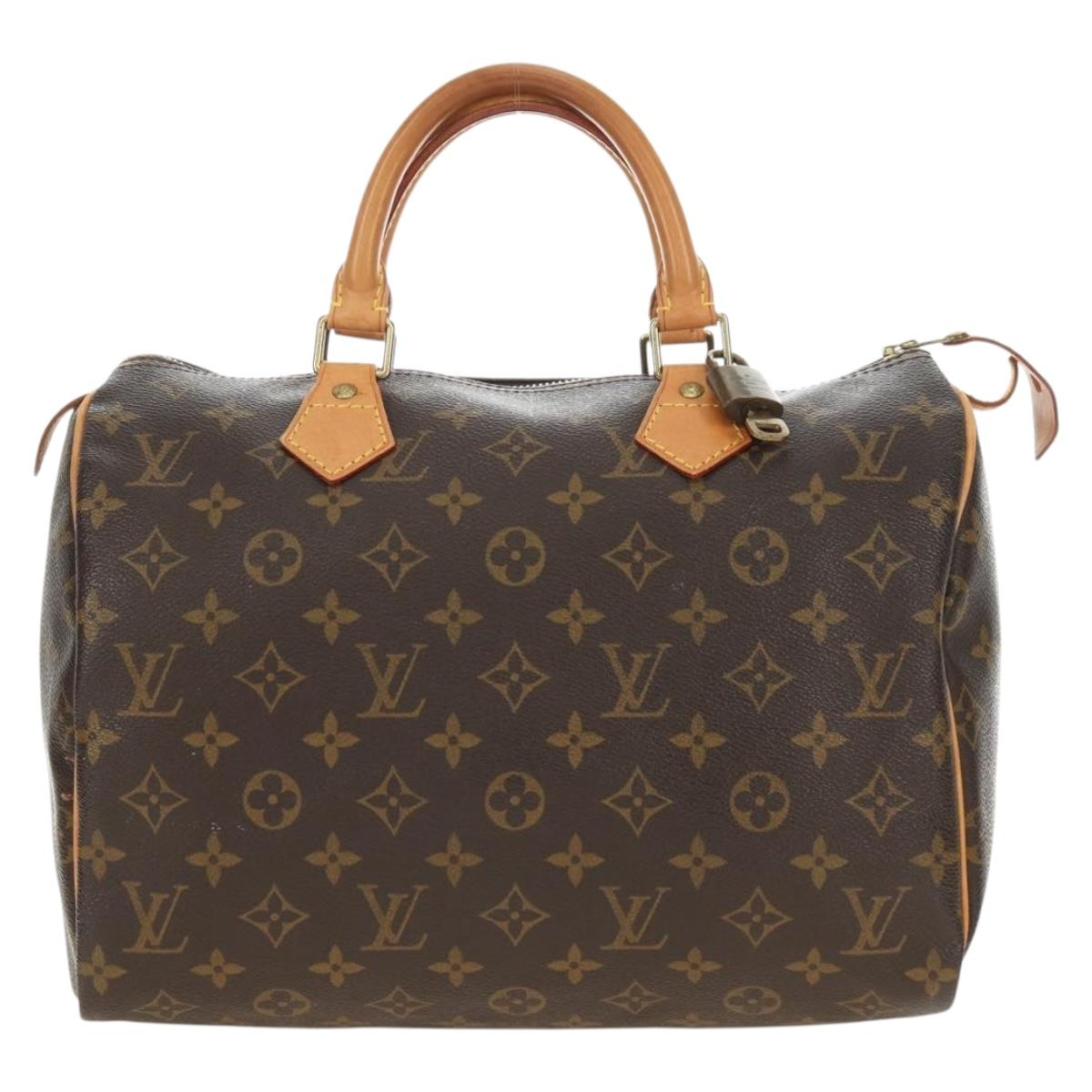LOUIS VUITTON Monogram Speedy 30 Hand Bag M41526 LV Auth 188966V