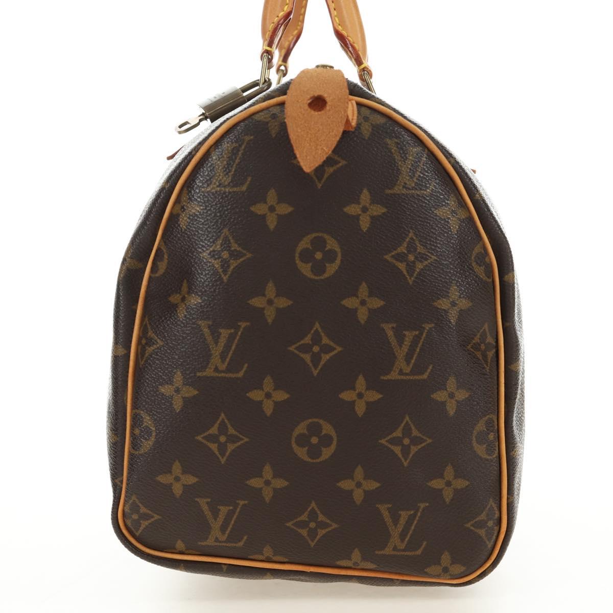 LOUIS VUITTON Monogram Speedy 30 Hand Bag M41526 LV Auth 188966V