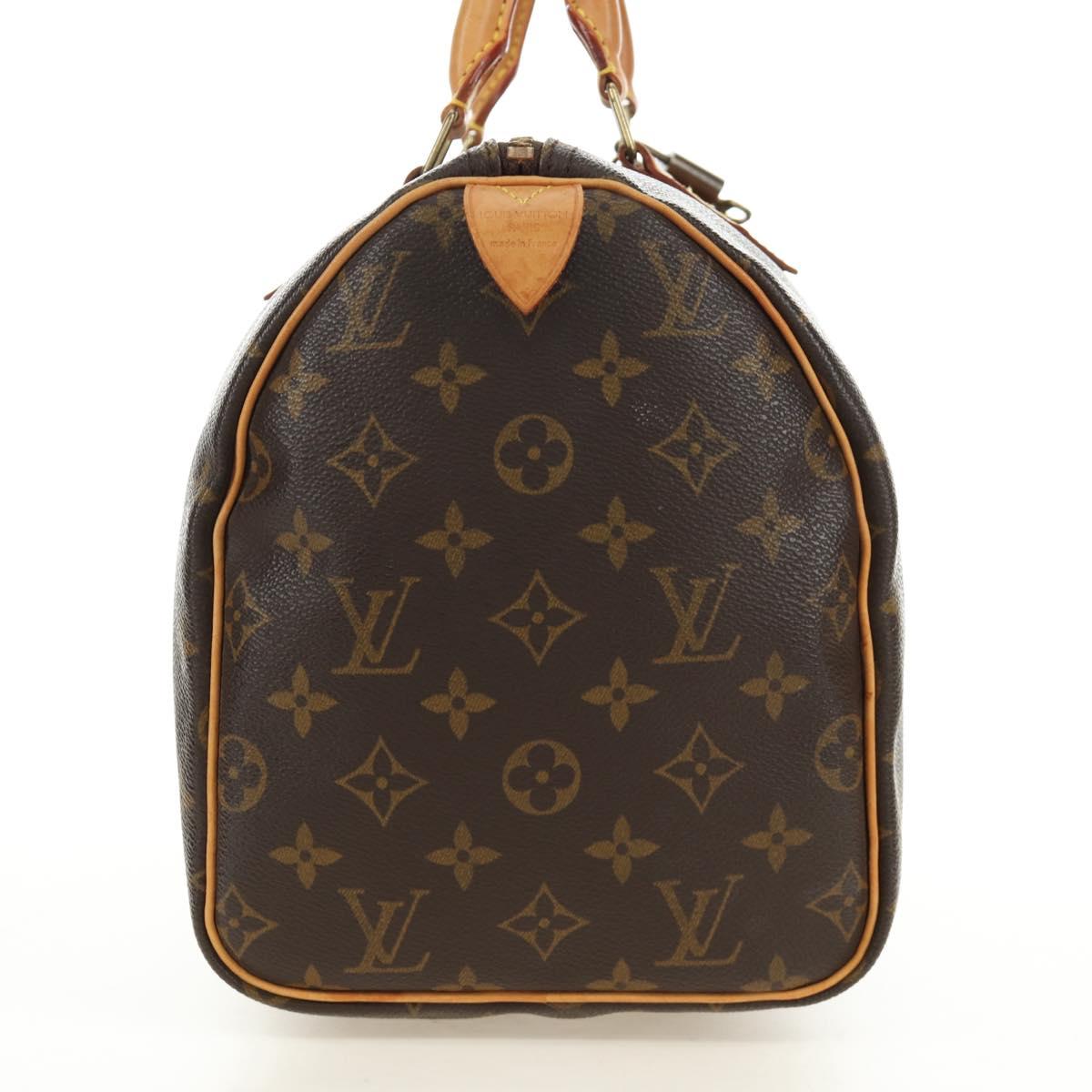 LOUIS VUITTON Monogram Speedy 30 Hand Bag M41526 LV Auth 188966V