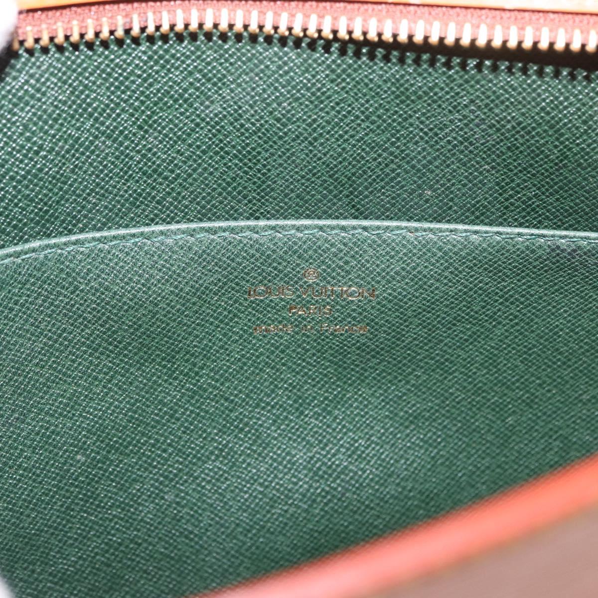LOUIS VUITTON Epi Pochette Homme Bag Brown Zipangu Gold M52528 LV Auth 188977