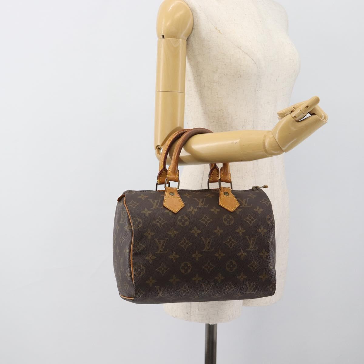 LOUIS VUITTON Monogram Speedy 25 Hand Bag M41528 LV Auth 188980