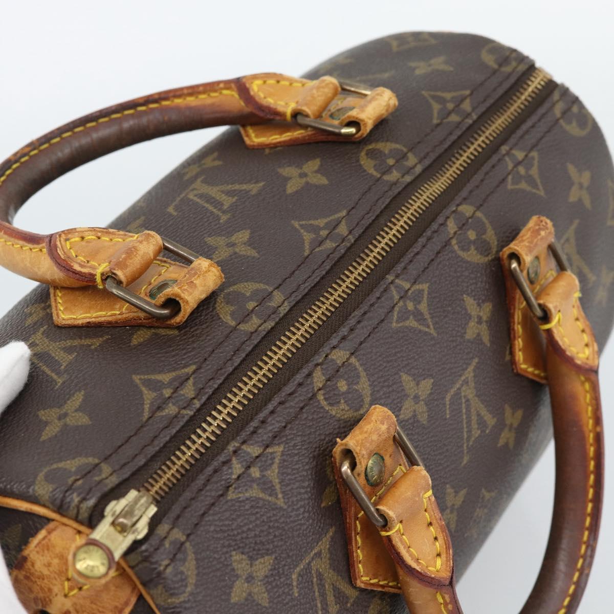LOUIS VUITTON Monogram Speedy 25 Hand Bag M41528 LV Auth 188980