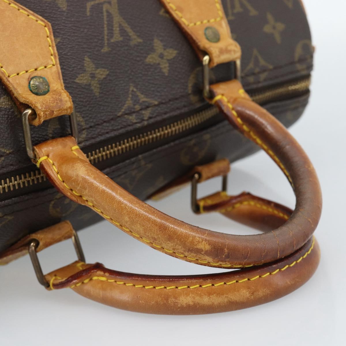 LOUIS VUITTON Monogram Speedy 25 Hand Bag M41528 LV Auth 188980